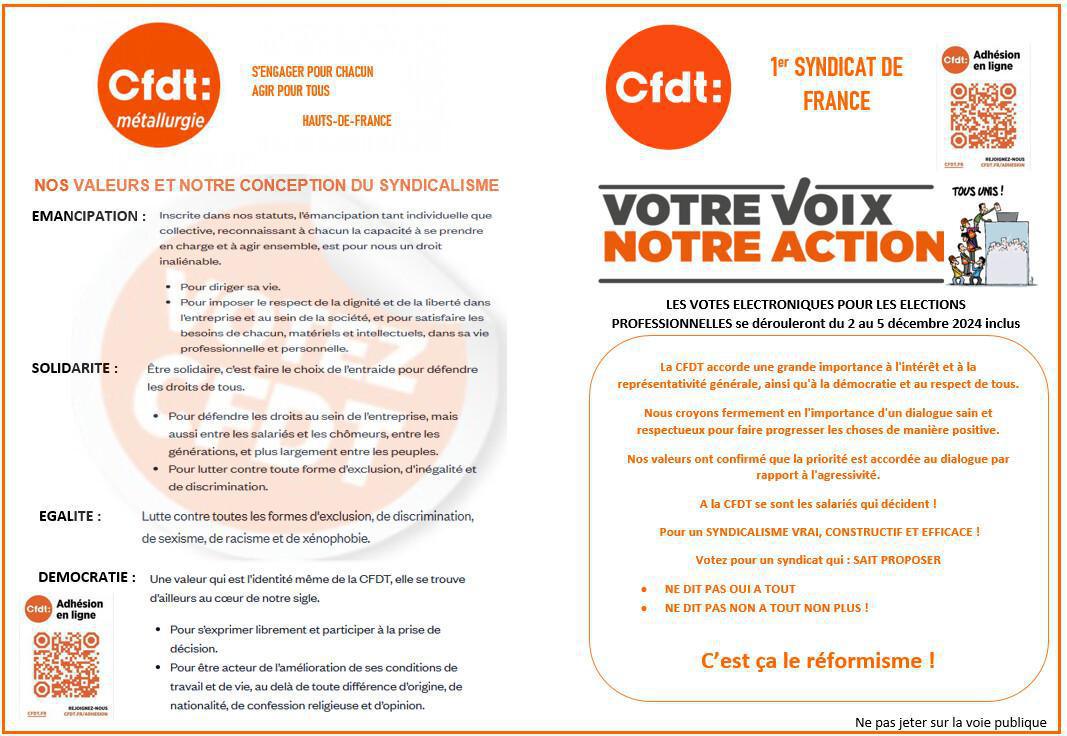 Liste election professionnelle 
