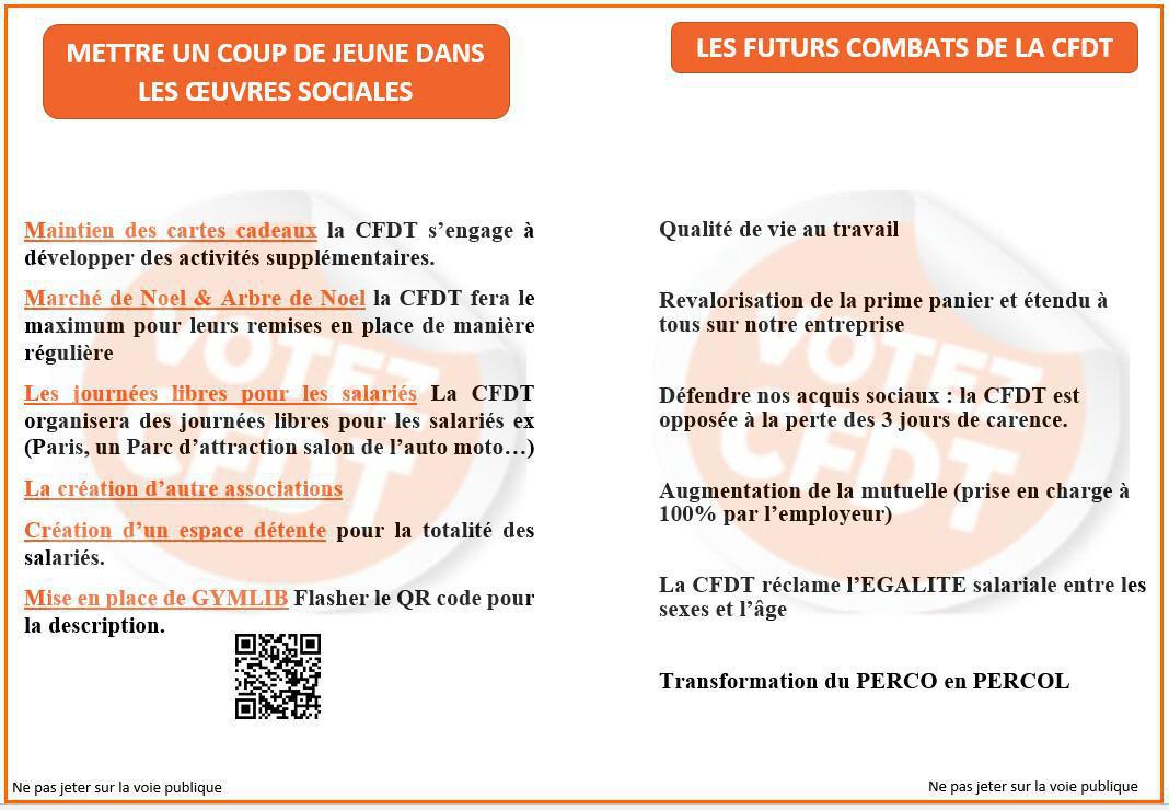 Liste election professionnelle 