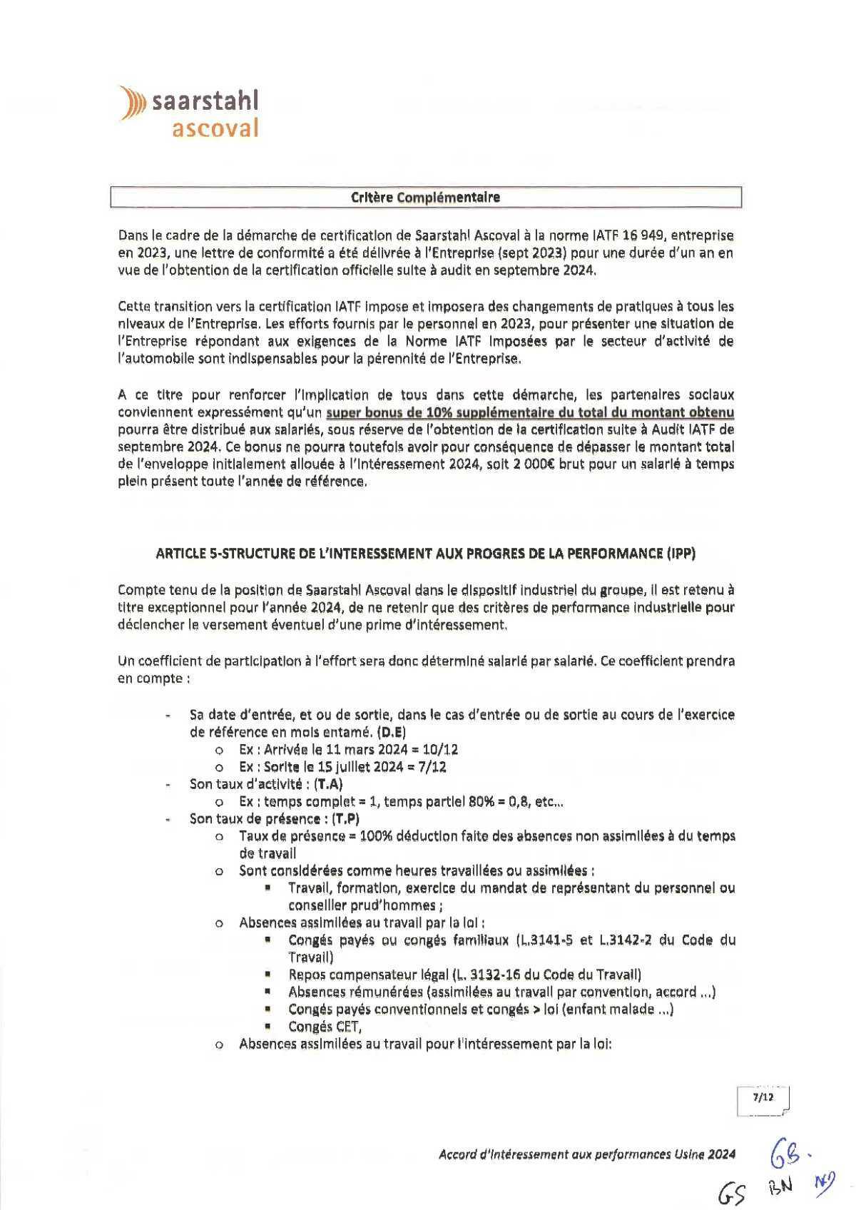 intéressement 2024