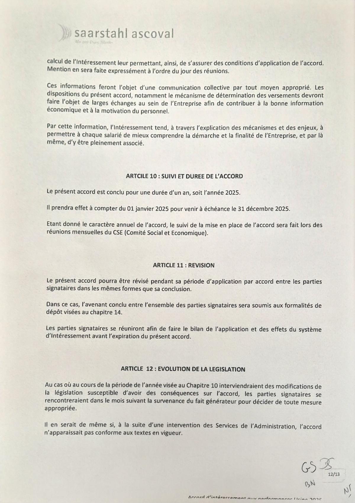 Intéressement 2025