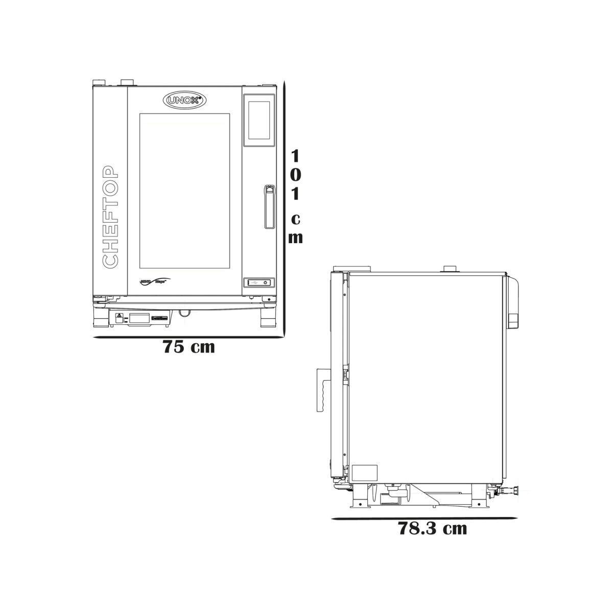 Horno Cheftop Unox 10 Charolas MIND.Maps ZERO XEVC-1021
