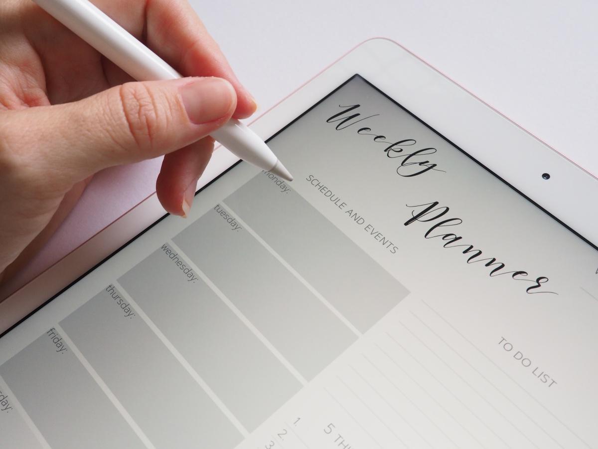 My weekly planning
