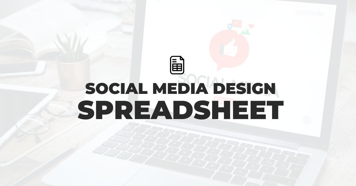 Social Media Design Cheat Sheet Social Media Design Cheat Sheet
