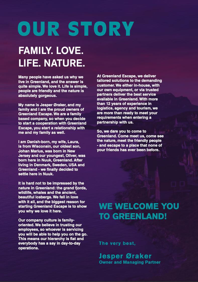Greenland Escape - This is where Your arctic journey begins Greenland Escape - This is where Your arctic journey begins