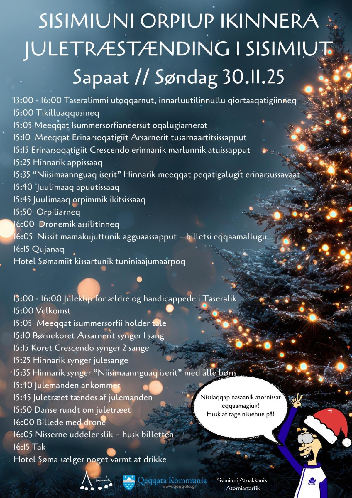 Juletræstænding - Christmas tree Lighting - Sisimiuni Orpiup ikinnera