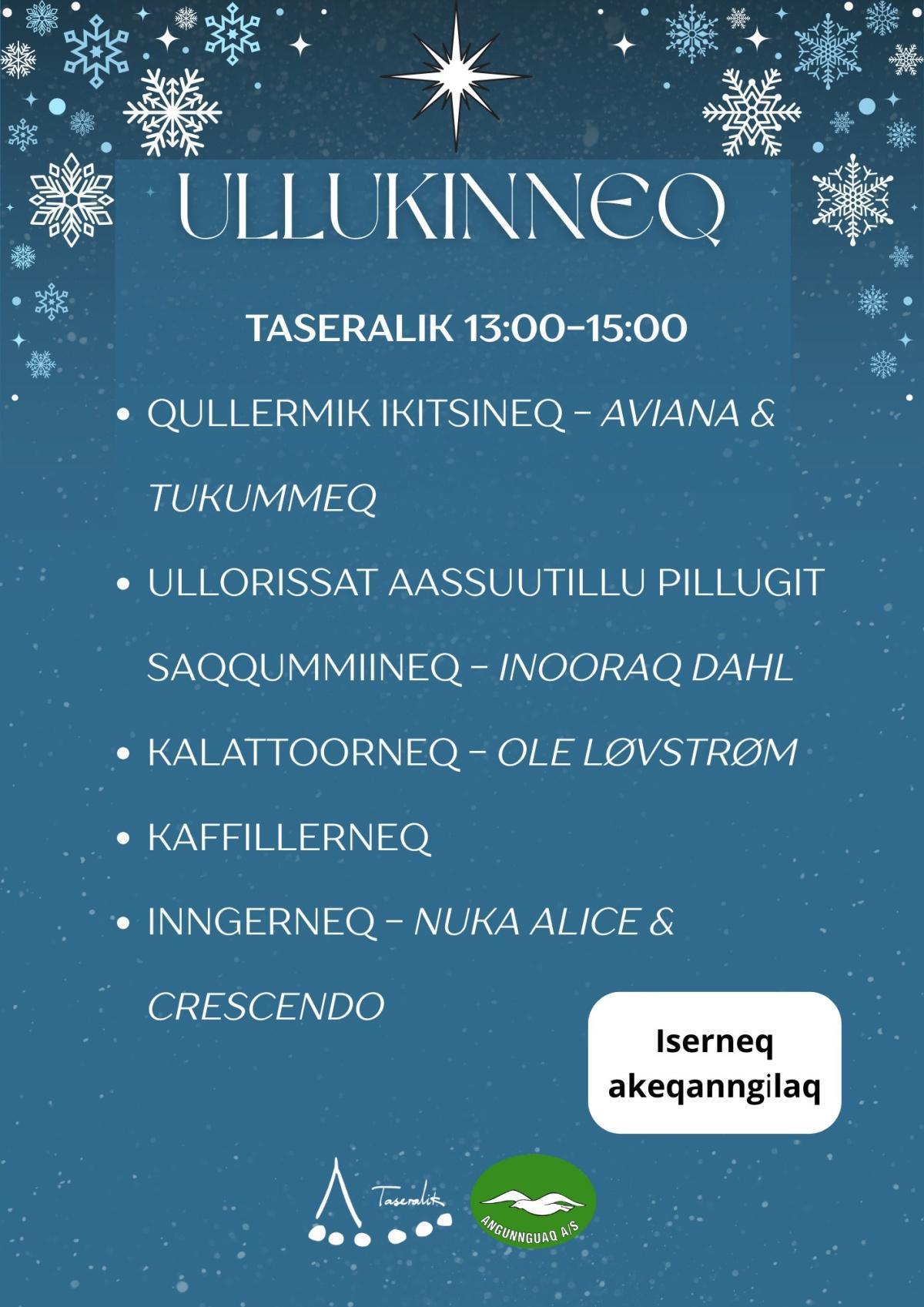 Taseralik - Ullukinneq/ Vintersolhverv/ Winter Soltice Taseralik - Ullukinneq/ Vintersolhverv/ Winter Soltice
