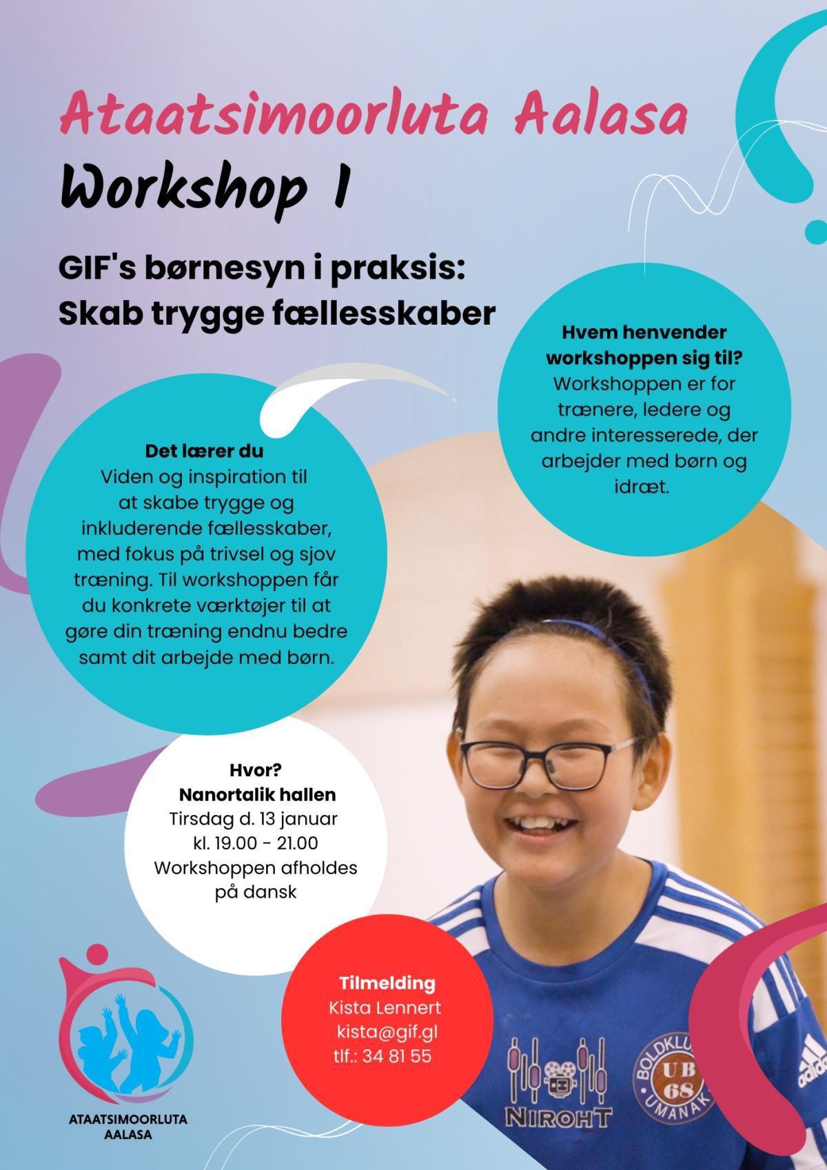 Workshop for coaches and adults - Workshop for trænere og ansvarlige Workshop for coaches and adults - Workshop for trænere og ansvarlige