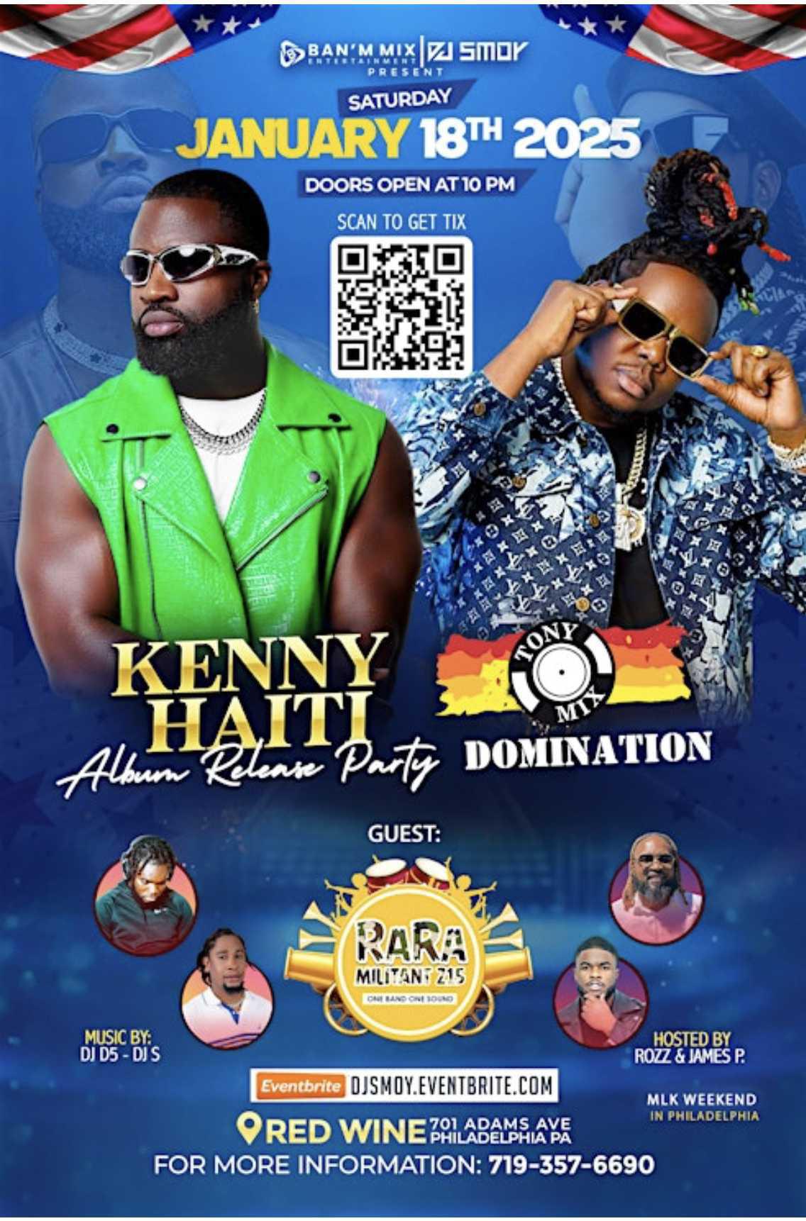 KENNY HAITI Album Release Party Featuring Tony mix
