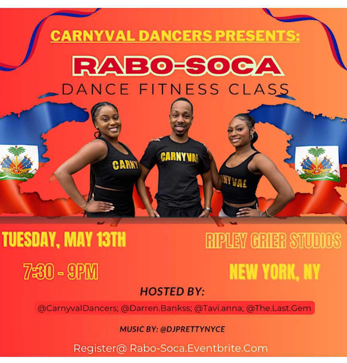 CarNYval Dancers: Rabo-Soca Dance Fitness Class