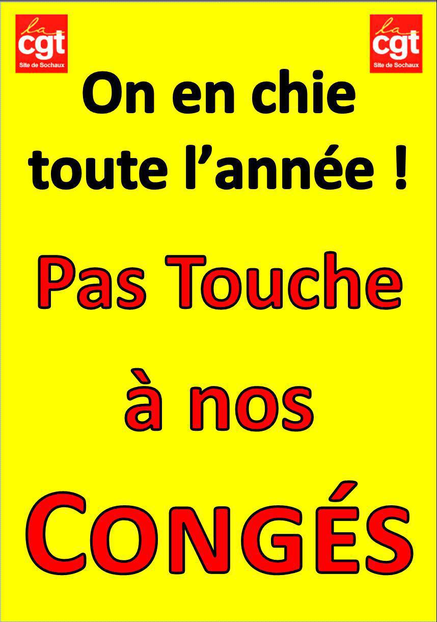 Congés payés 2025 ; pour reprendre la main sur nos congés, la mobilisation est la seule solution ! Congés payés 2025 ; pour reprendre la main sur nos congés, la mobilisation est la seule solution !