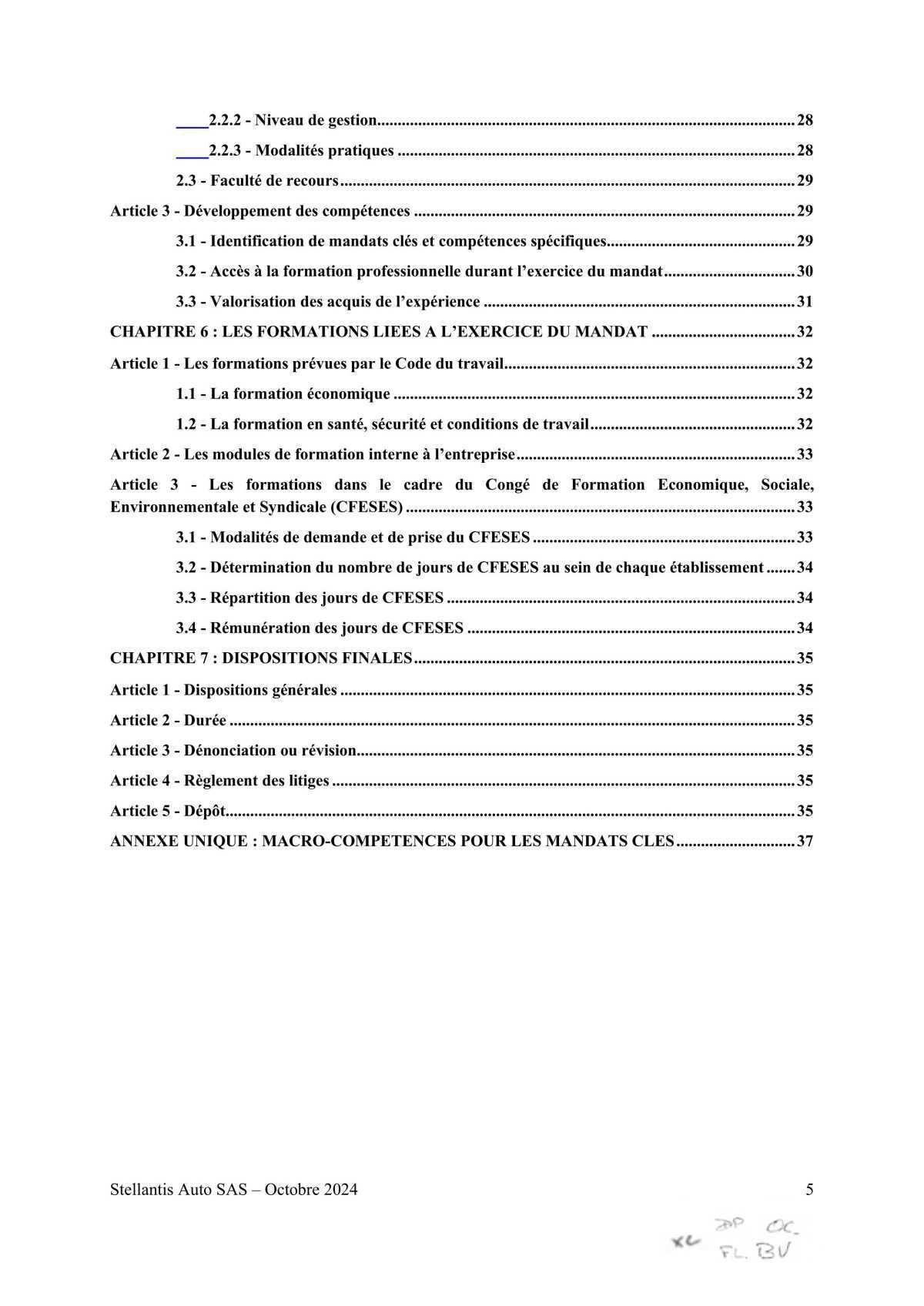 Accord STELLANTIS AUTO SAS portant sur le droit syndical