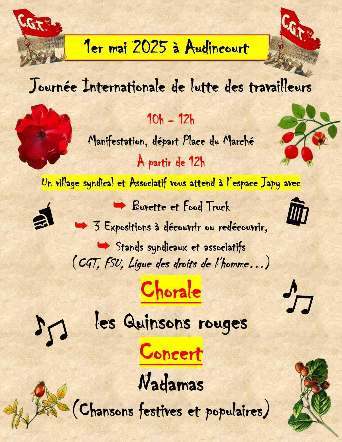 1er mai : manifestons tous ensemble !