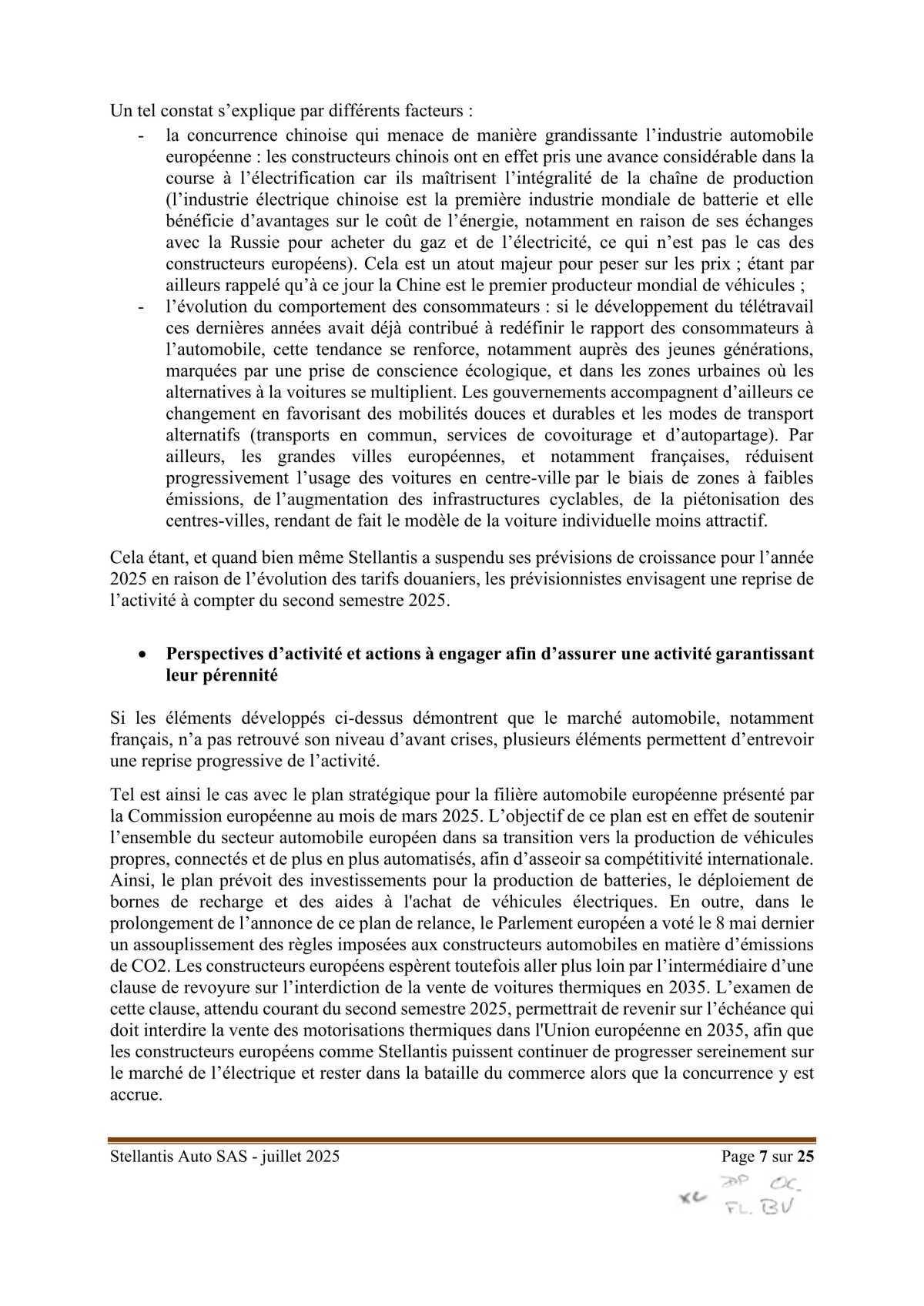 Accord Stellantis AUTO SAS portant sur la mise en œuvre du dispositif d'activité partielle de longue durée rebond