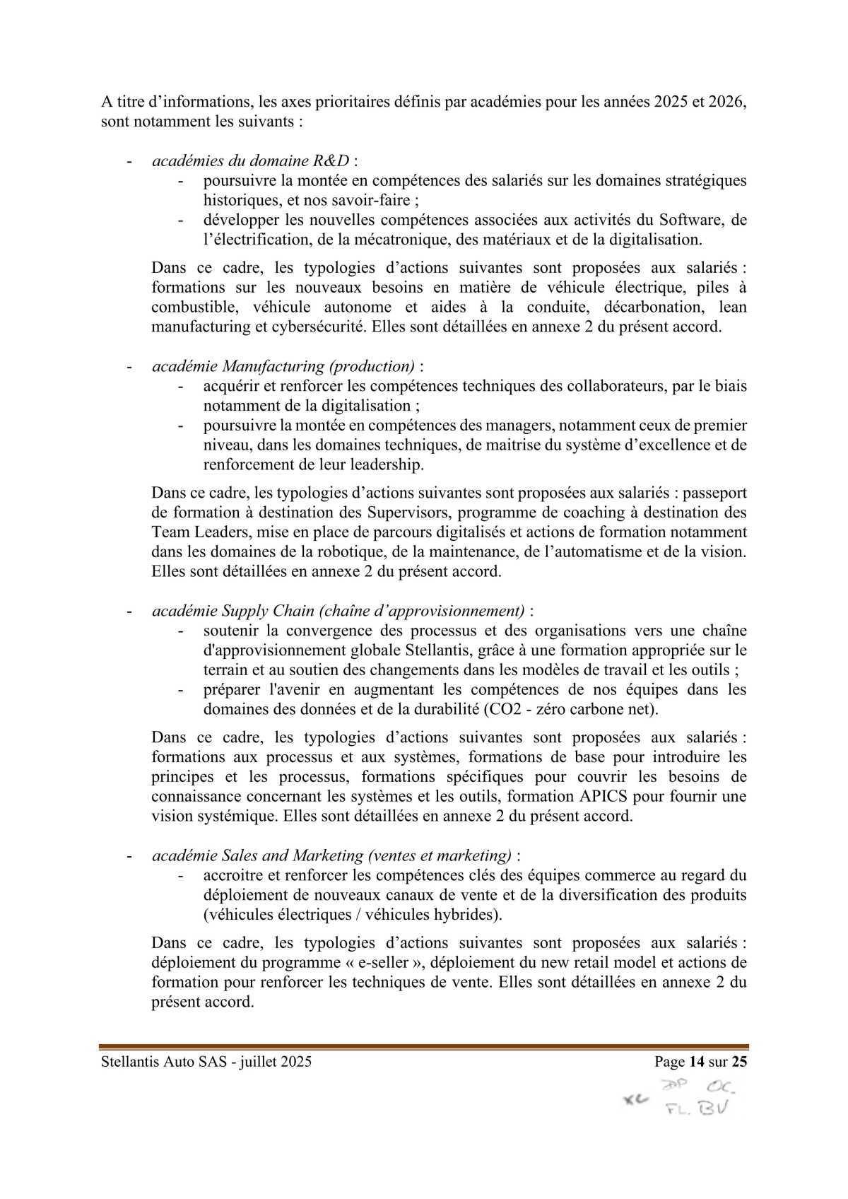 Accord Stellantis AUTO SAS portant sur la mise en œuvre du dispositif d'activité partielle de longue durée rebond