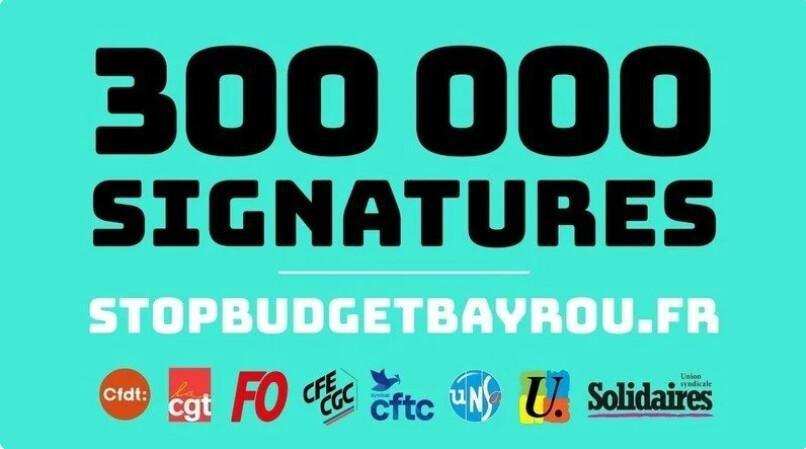 Pétition intersyndicale adressée au premier Ministre par l’intersyndicale : CFDT, CGT, FO, CFE-CGC, CFTC, UNSA, FSU, SOLIDAIRES