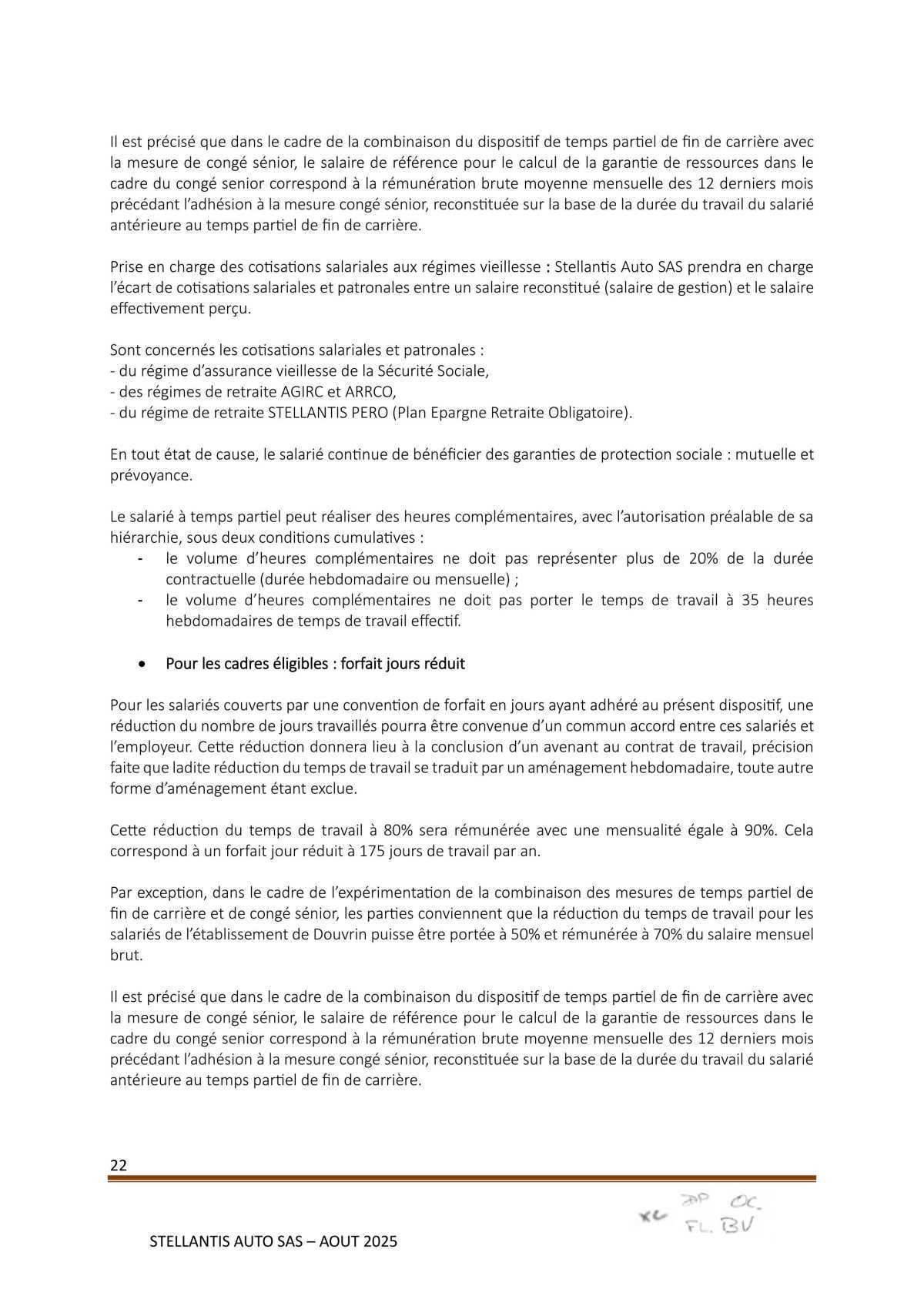 Accord Stellantis Auto SAS 2025-2026 relatif à la gestion des emplois et des parcours professionnels et aux ruptures conventionnelles collectives