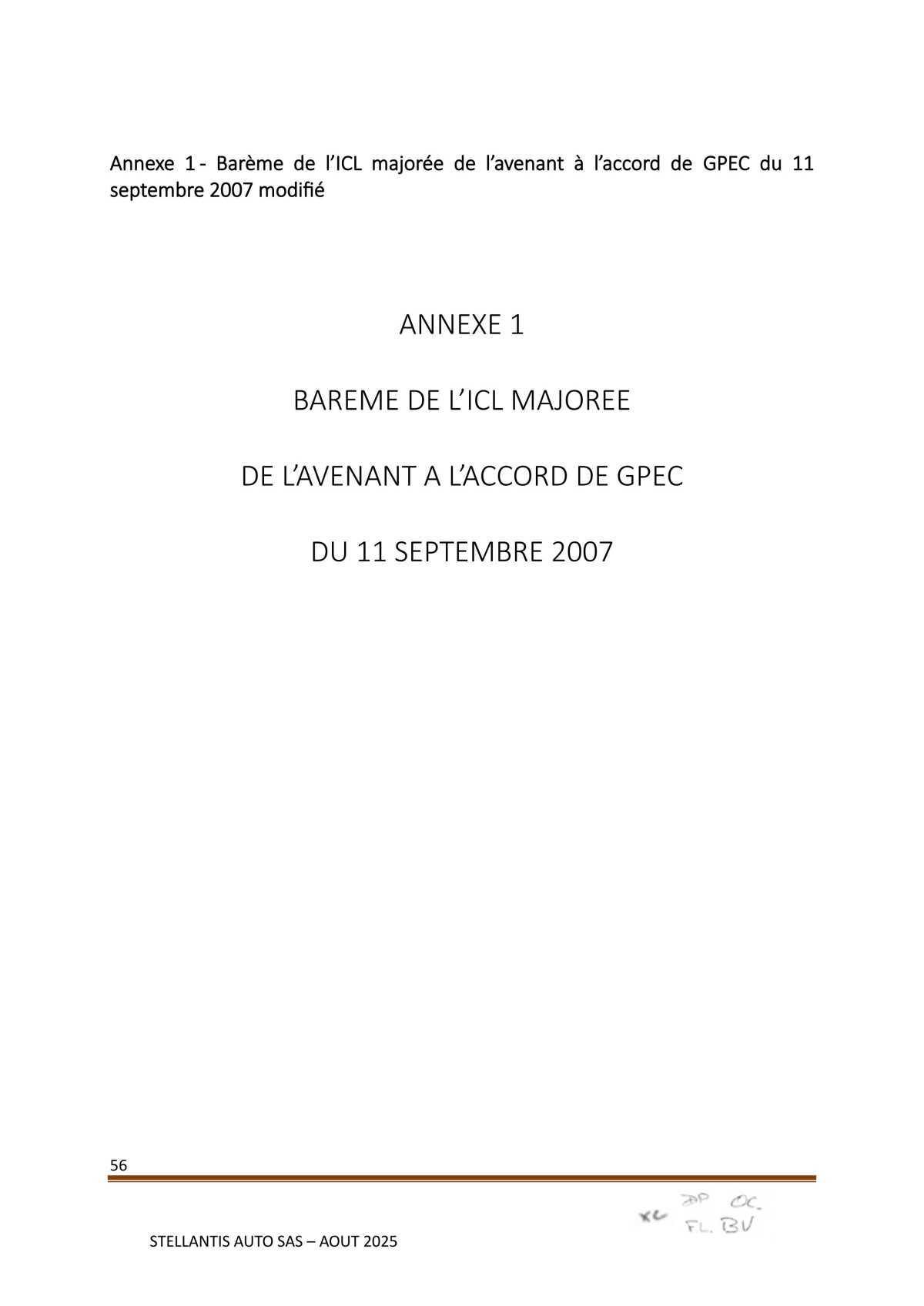 Accord Stellantis Auto SAS 2025-2026 relatif à la gestion des emplois et des parcours professionnels et aux ruptures conventionnelles collectives