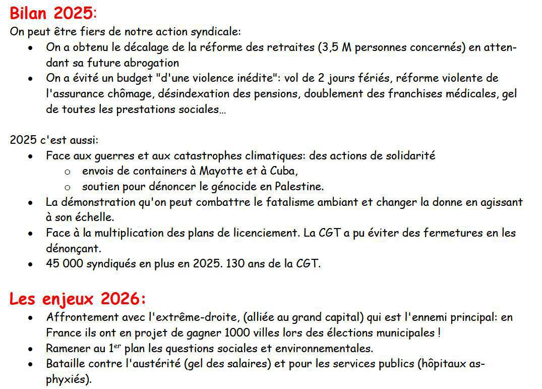 Courrier des retraités n°121 du 20 janvier 2026