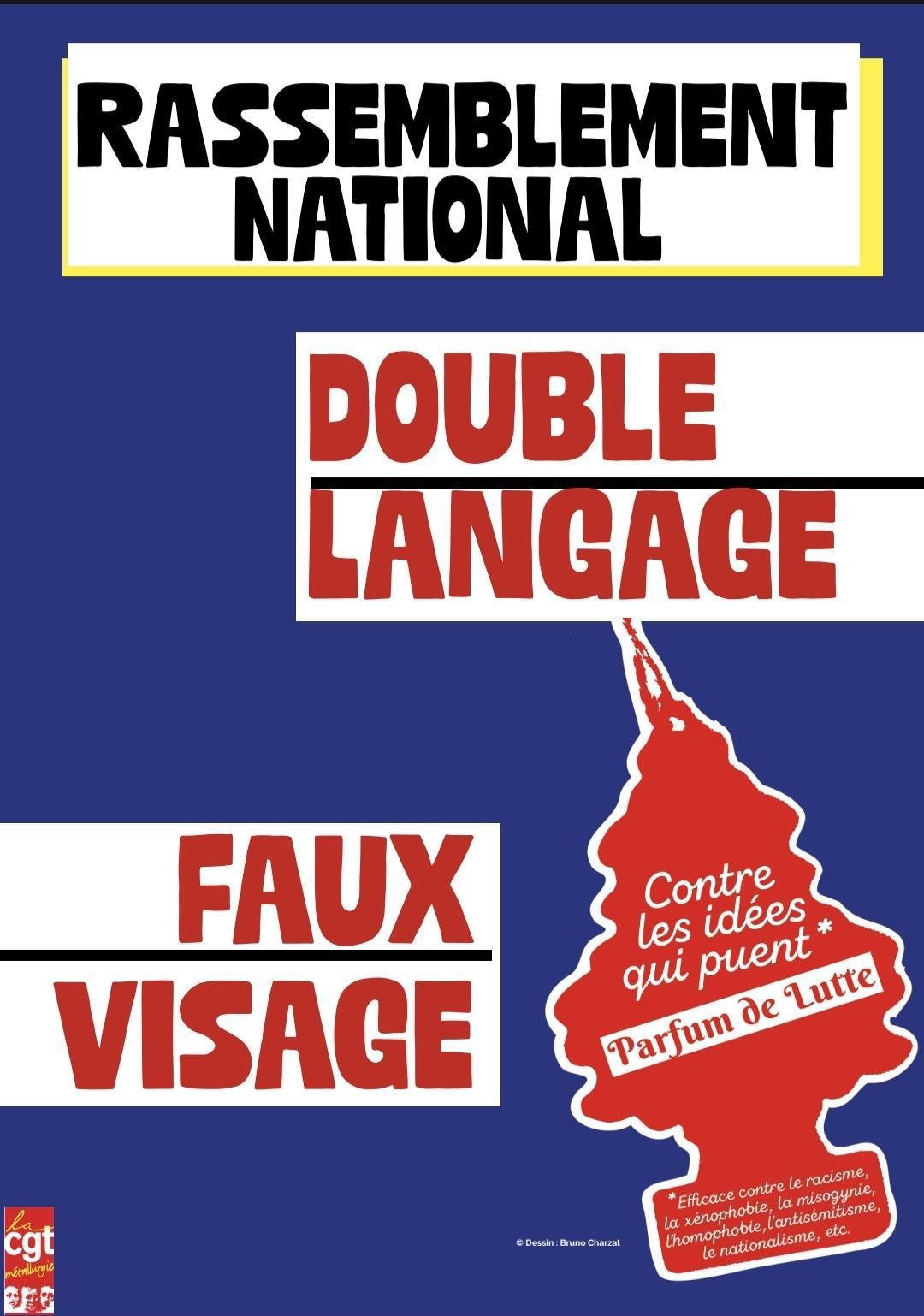 Rassemblement national : double langage - faux visage