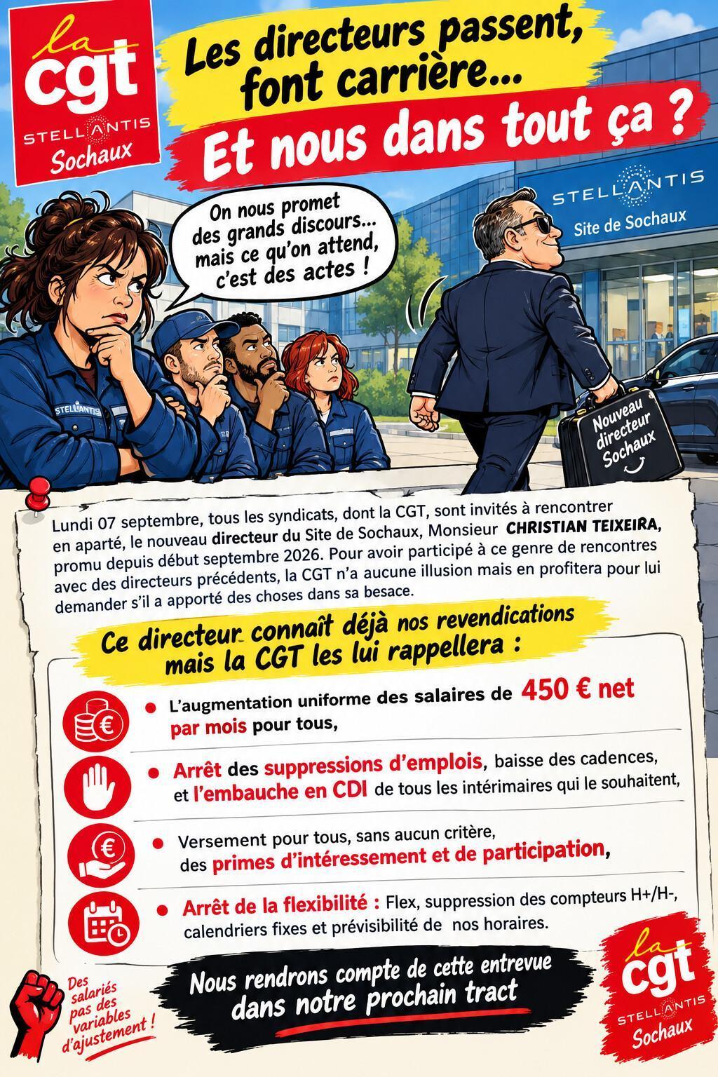 Tract 2026 - Les directeurs passent, font carrière… Et nous dans tout ça ? Tract 2026 - Les directeurs passent, font carrière… Et nous dans tout ça ?