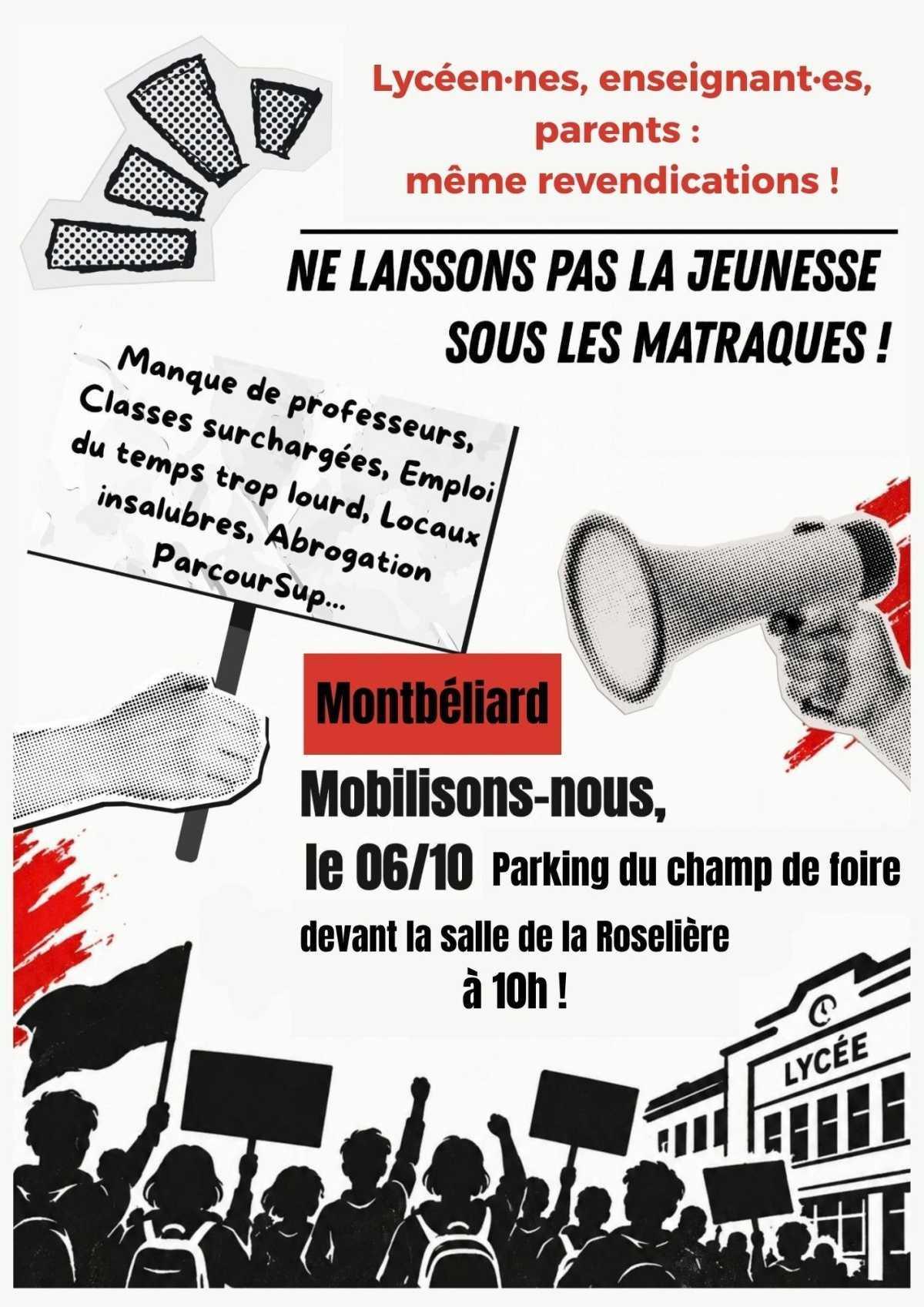 Pour nos salaires et conditions de travail, manifestons le 06 octobre ! Pour nos salaires et conditions de travail, manifestons le 06 octobre !