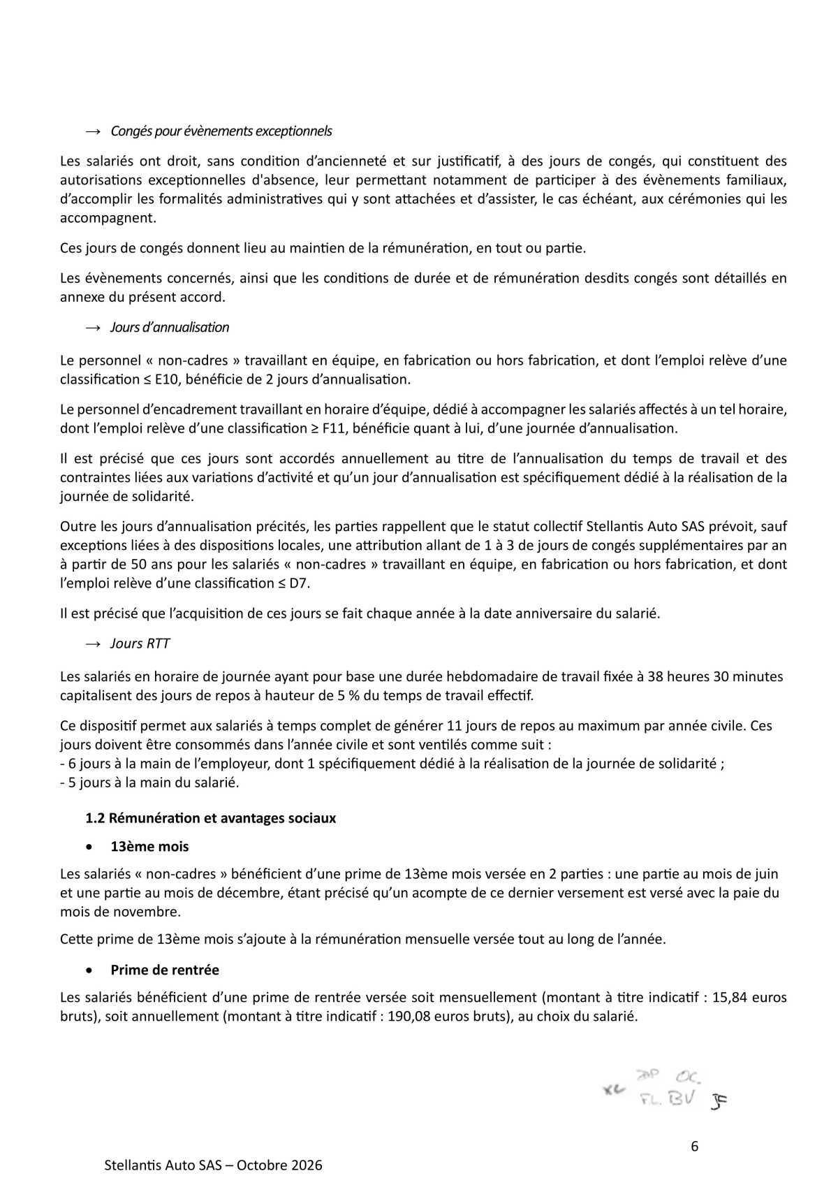 Accord collectif relatif à l'intégration des salariés de la société PUNCH POWERTRAIN PSA e TRANSMISSION ASSEMBLY au sein de la société Stellantis Auto SAS
