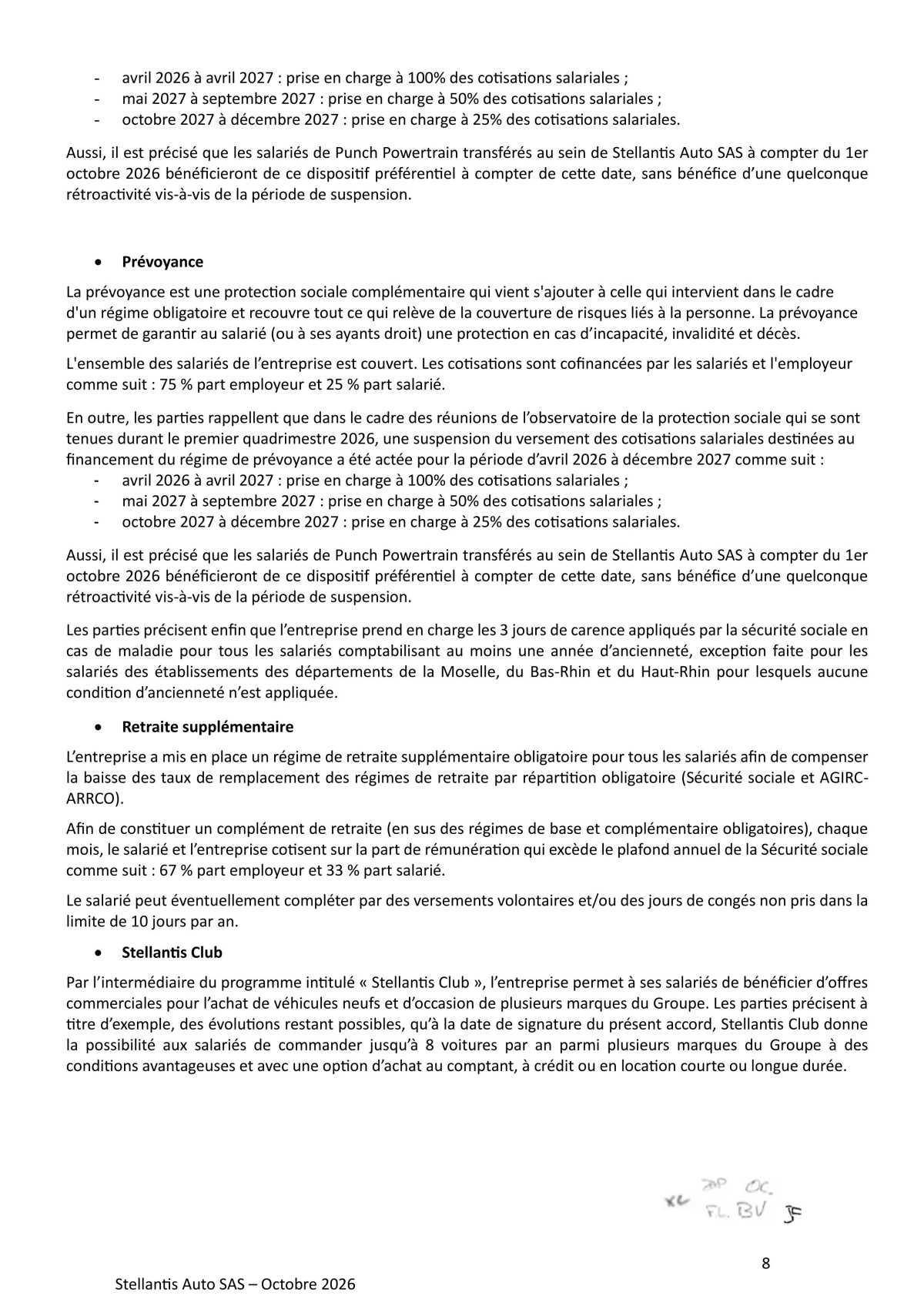 Accord collectif relatif à l'intégration des salariés de la société PUNCH POWERTRAIN PSA e TRANSMISSION ASSEMBLY au sein de la société Stellantis Auto SAS
