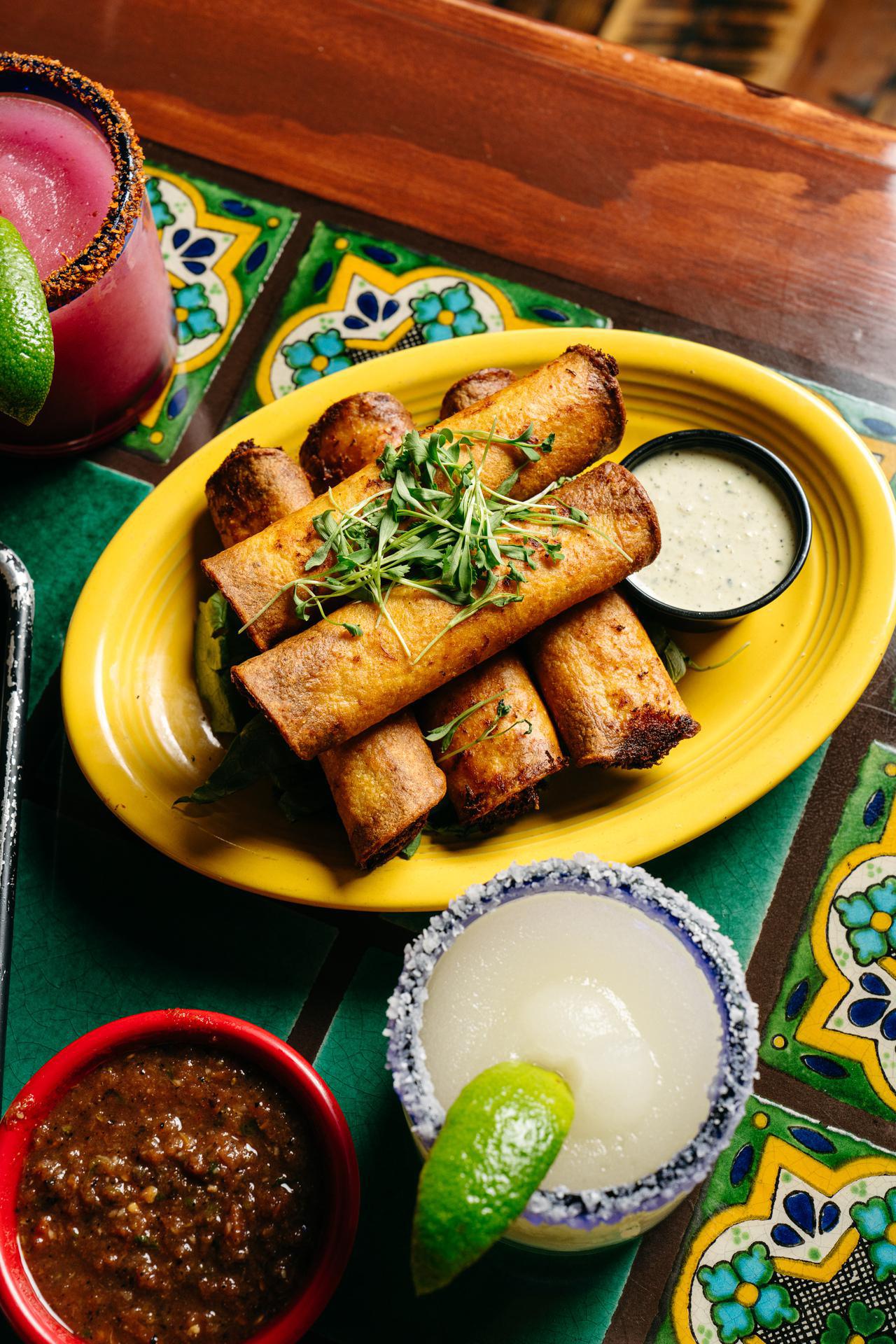 Hot Chicken & Pimento Cheese Taquitos