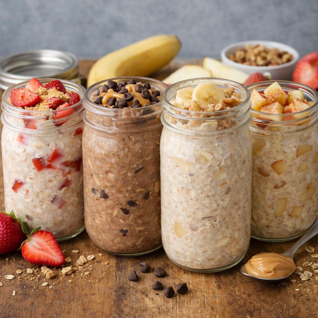 Overnight Oats (4 Flavor Variations)