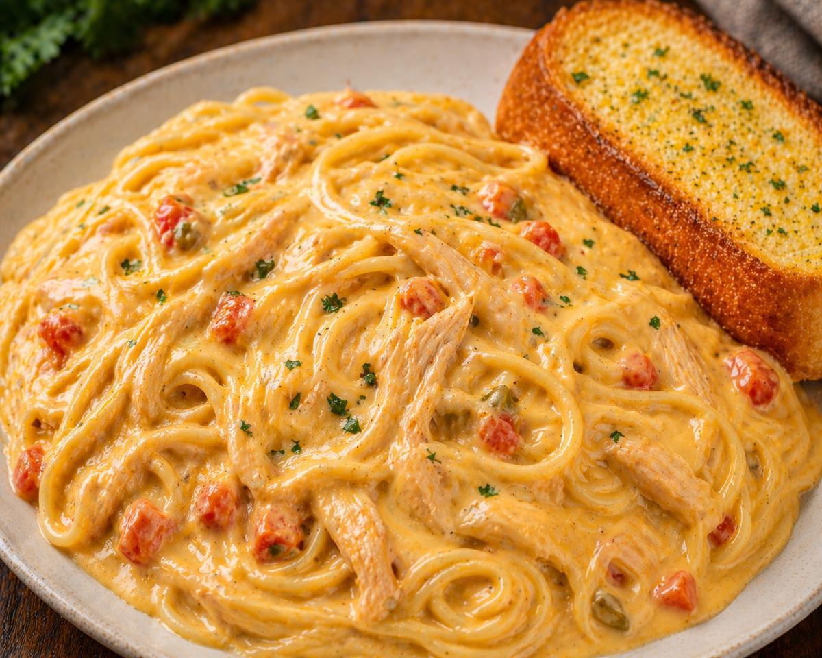 Cheesy Chicken Spaghetti