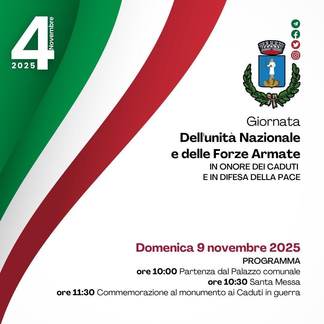 Giornata Dell'unita Nazionale e delle Forze Armate (inizio ore 10:00)