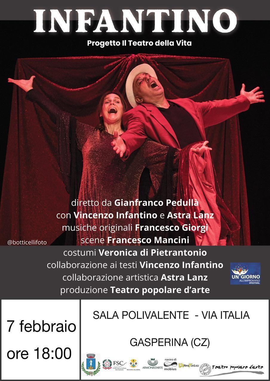 “INFANTINO” Progetto "Il teatro della vita" (inizio ore 18.00)