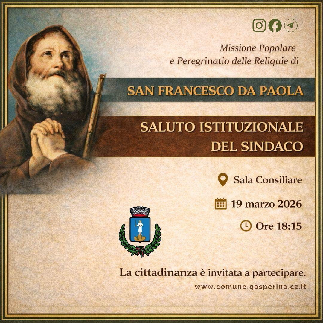 Missione popolare e Peregrinatio delle reliquie di San Francesco da Paola (Inizio ore 18:15)