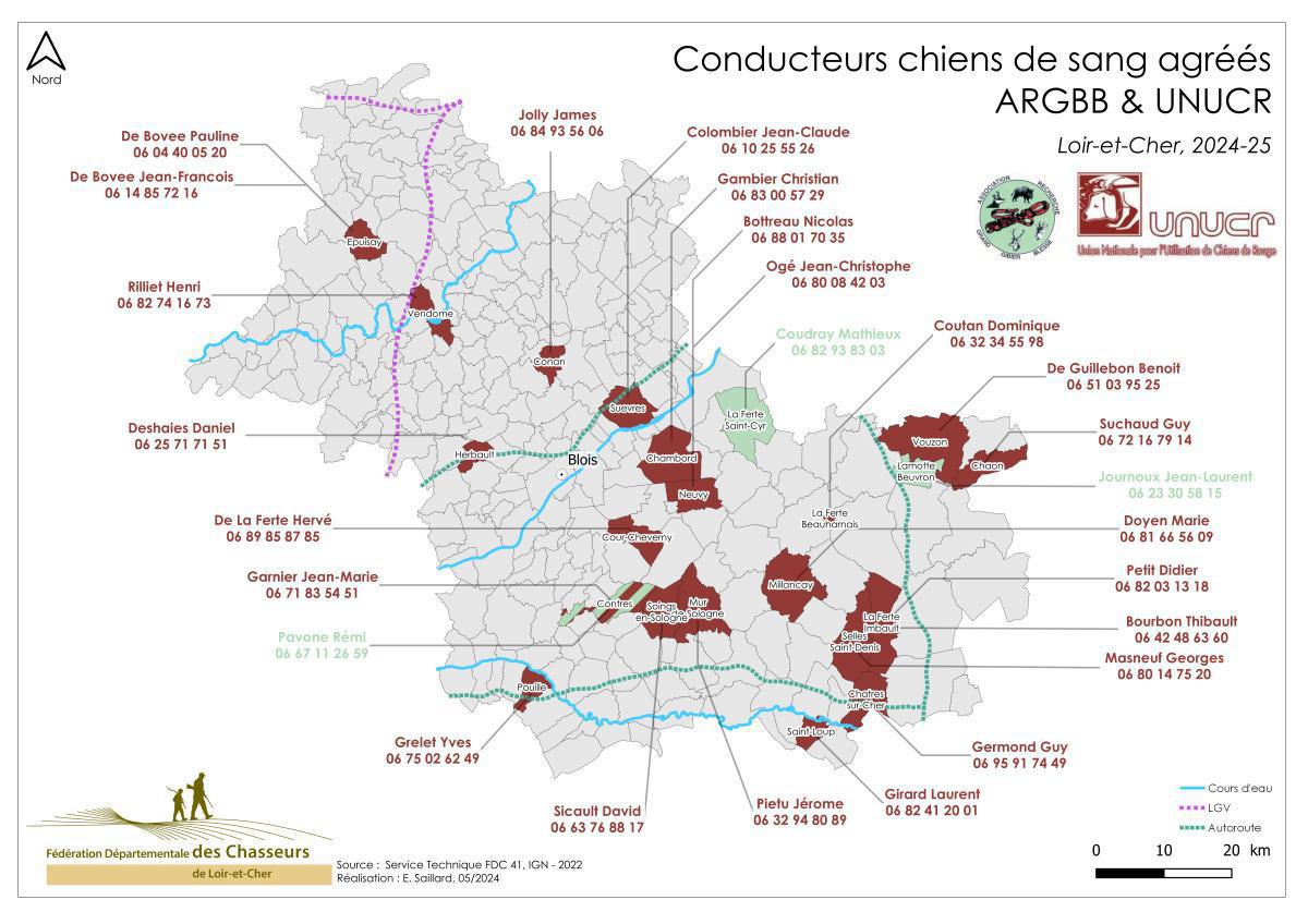 CONDUCTEURS DE CHIENS DE SANG