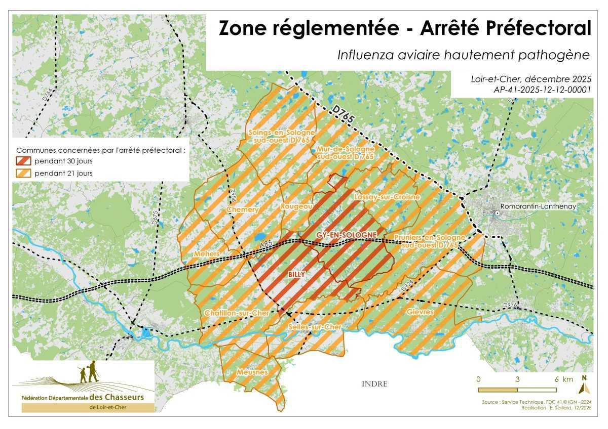 🦆 Grippe aviaire : des restrictions en Loir-et-Cher