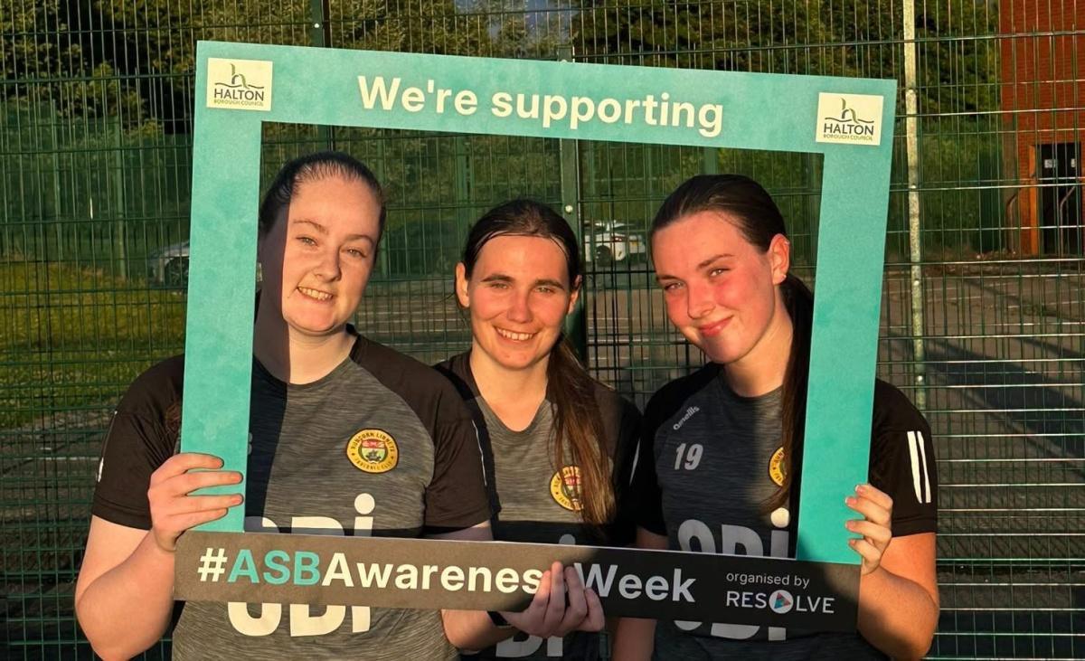 Runcorn Linnets Ladies FC Supports ASB Awareness Week 2025