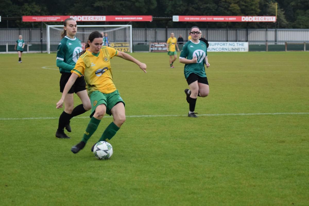 Bazley's brace sends Ladies through
