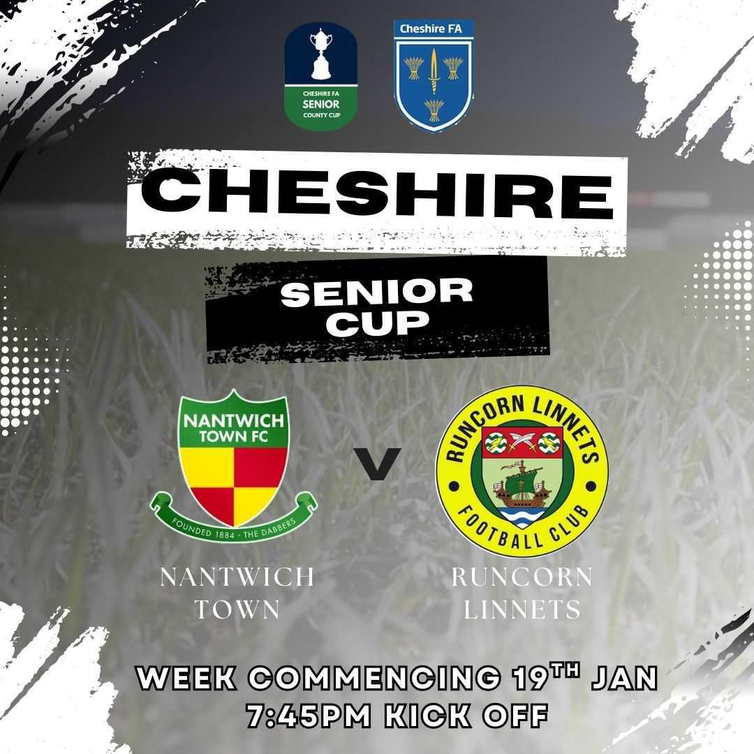 📅🏆 | CHESHIRE SENIOR CUP DRAW 📅🏆 | CHESHIRE SENIOR CUP DRAW