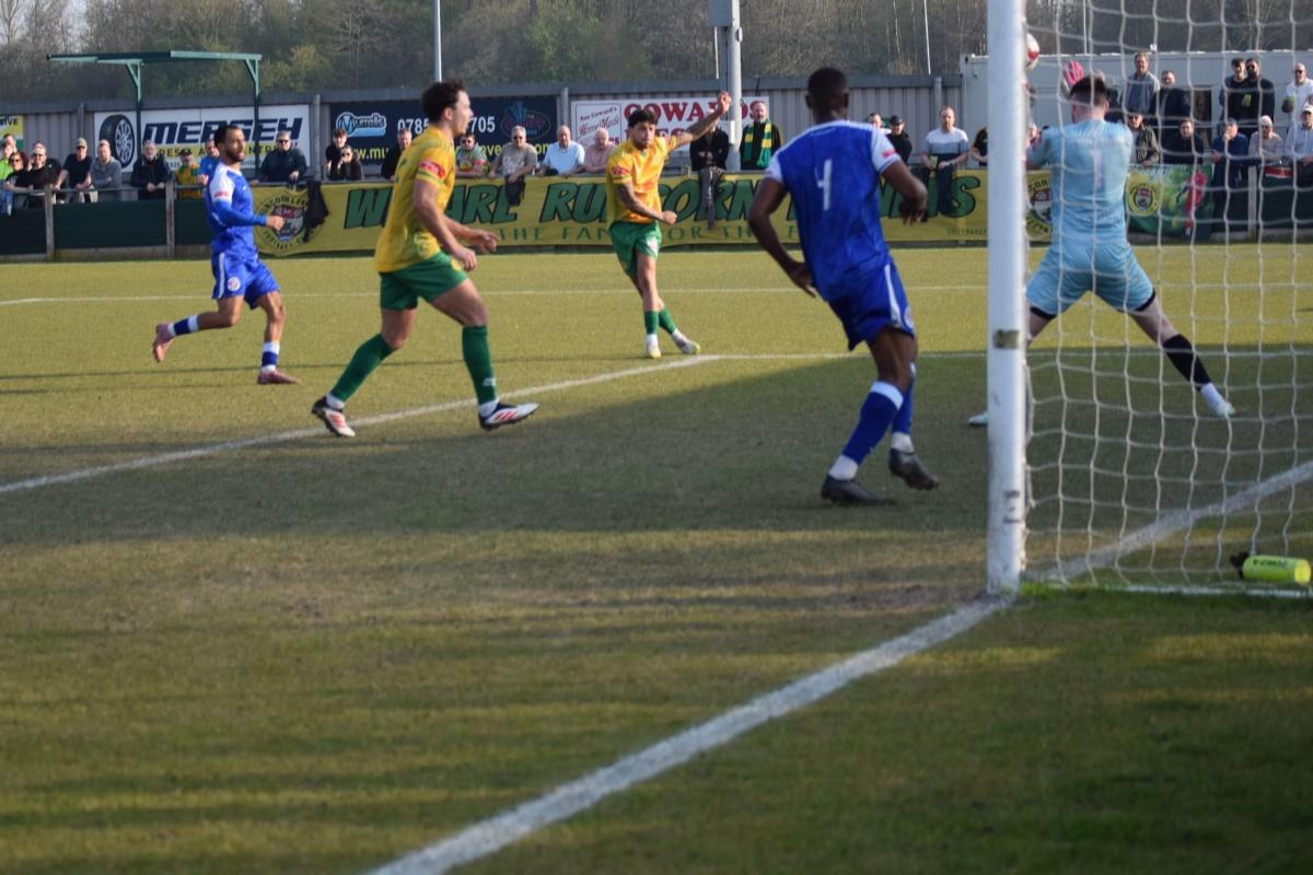 Rare Wylie goal keeps Runcorn on promotion course Rare Wylie goal keeps Runcorn on promotion course