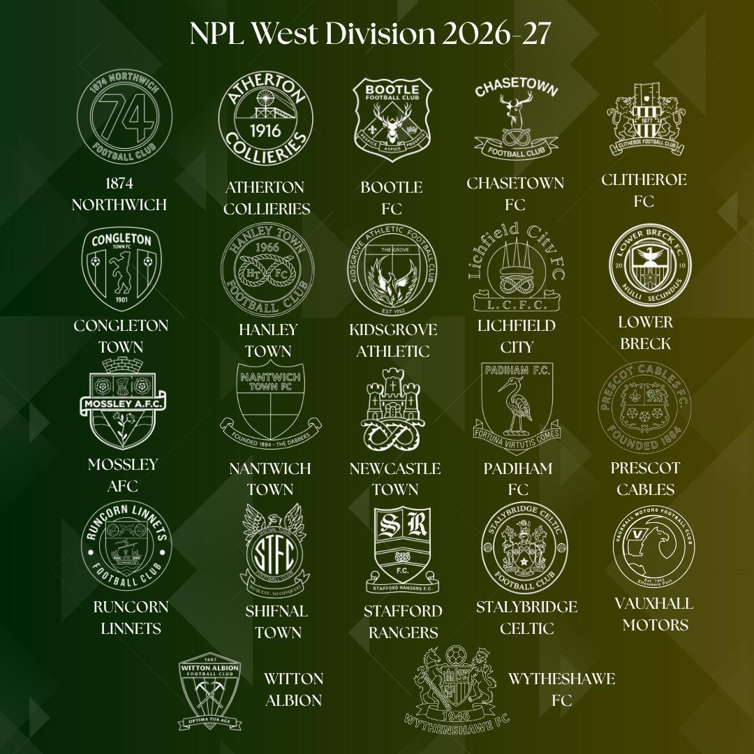 Northern Premier League West 2026-27 line-up is announced Northern Premier League West 2026-27 line-up is announced