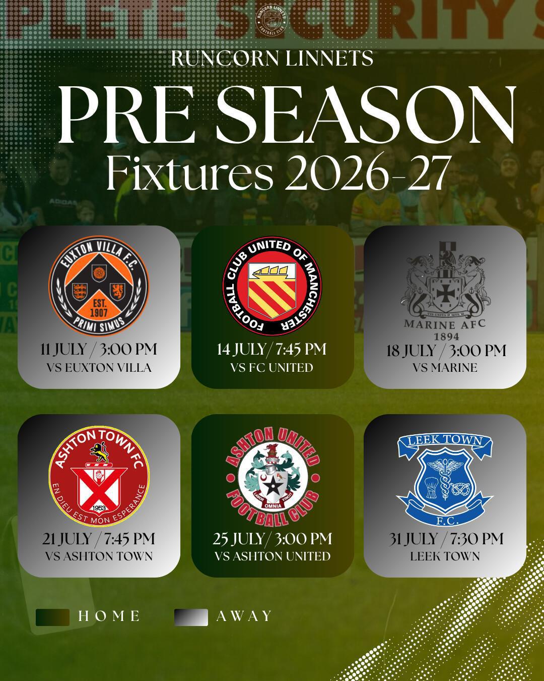 📅🆚 | PRE SEASON CONFIRMED! 