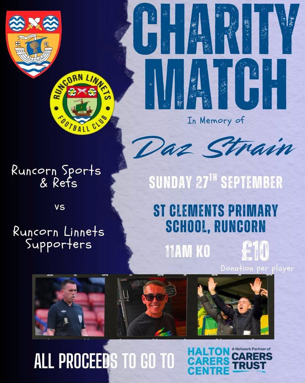Linnets and Sports support charity ahead of cup-tie