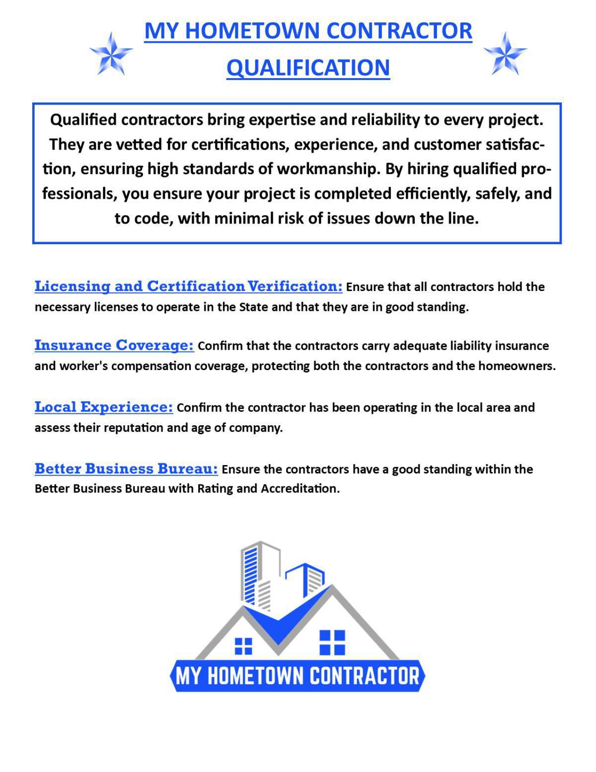 Contractor Qualification