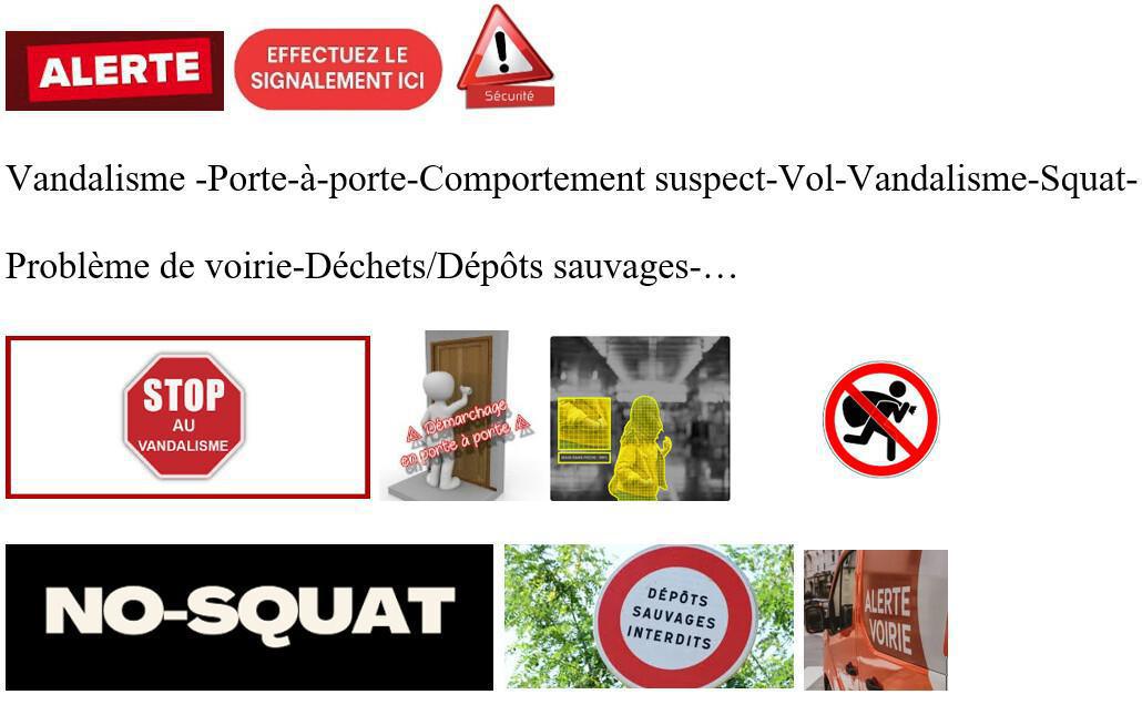 ALERTE SECURITE-CADRE DE VIE