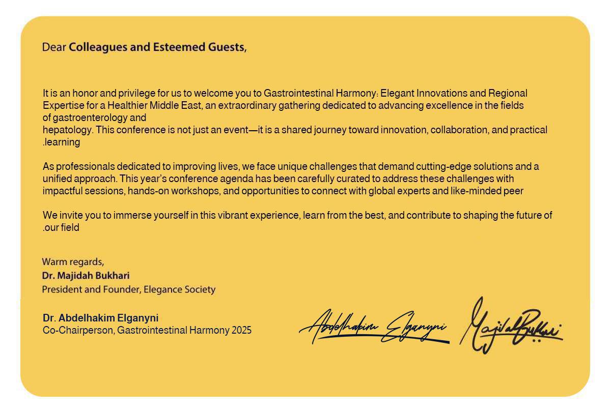 Welcome to the Elegance Conference 2025 Welcome to the Elegance Conference 2025