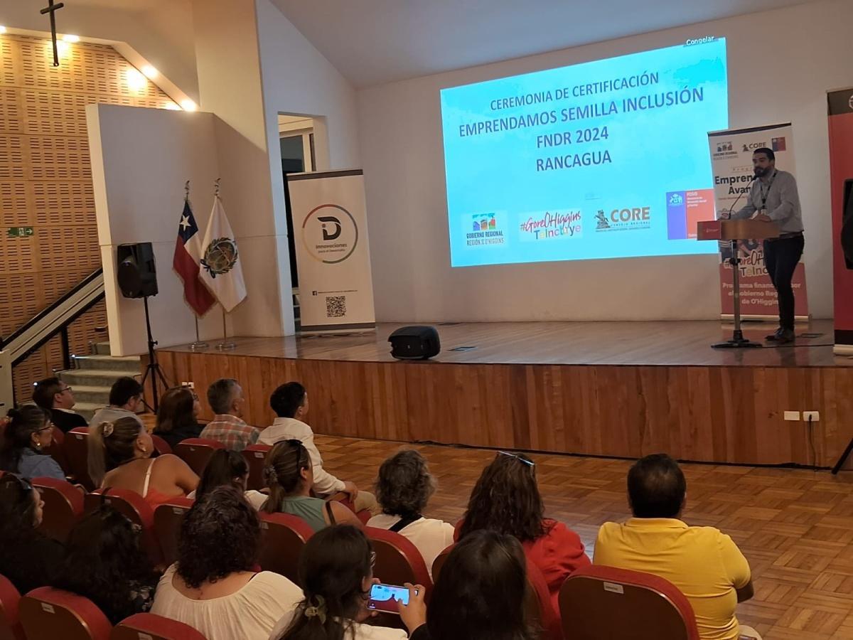 RANCAGUA: CIERRE PROGRAMA "EMPRENDAMOS SEMILLA INCLUSIÓN" FNDR - FOSIS