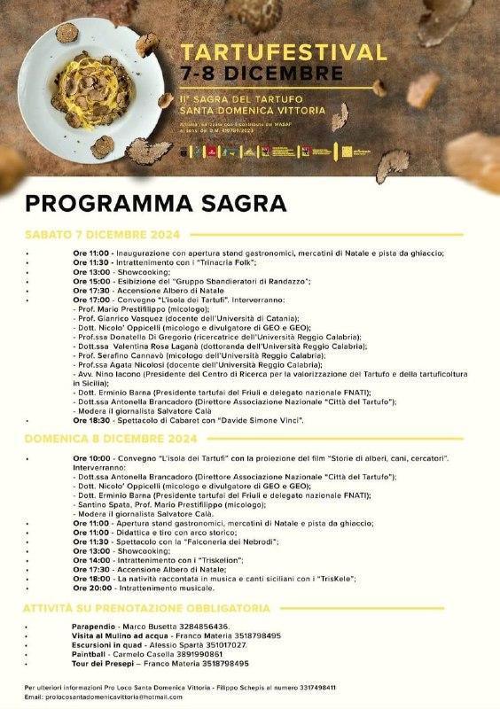 Convegno "L'isola dei Tartufi" con la proiezione del film "Storie di alberi, cani, cercatori" (inizio ore 10.00)
