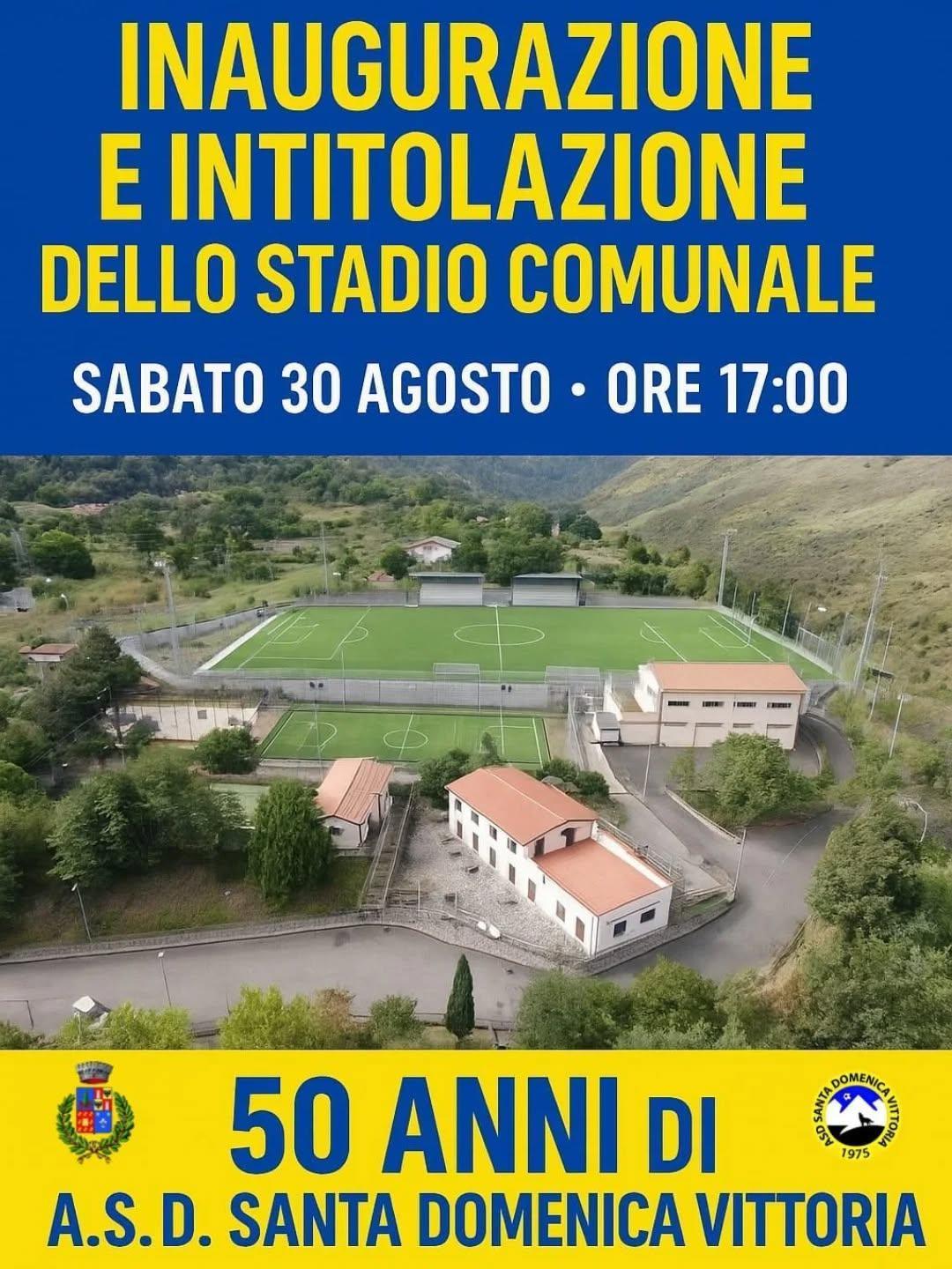Inaugurazione e Intitolazione dello Stadio Comunale (inizio ore 17.00)