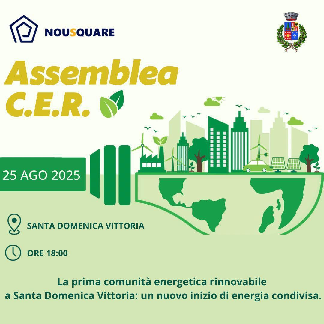 Assemblea C.E.R. - Comunità Energetica Rinnovabile (inizio ore 18:00)