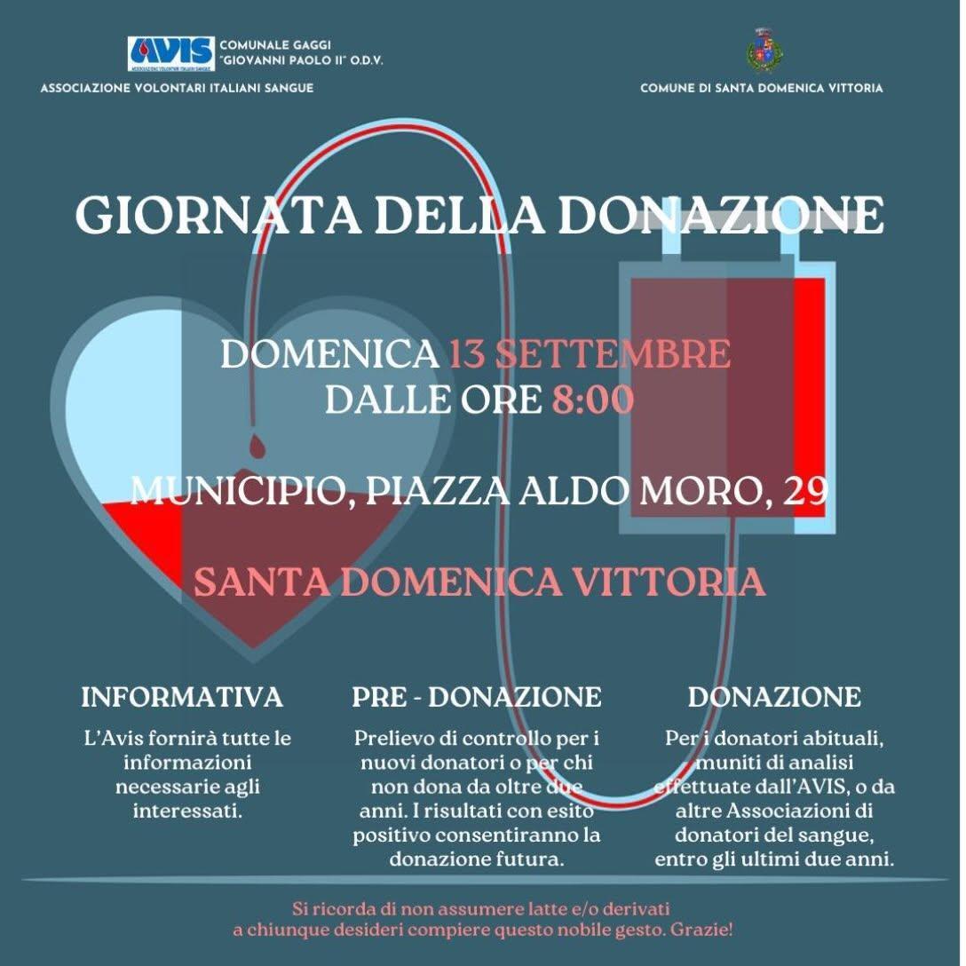Giornata della Donazione (Inizio ore 8.00)